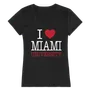 W Republic Women's I Love Shirt Miami Of Ohio Redhawks 550-131