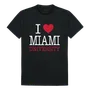 W Republic I Love Tee Shirt Miami Of Ohio Redhawks 551-131