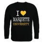 W Republic I Love Crewneck Sweatshirt Marquette Golden Eagles 552-130