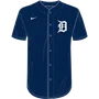 Nike MLB Adult/Youth Dri-Fit Full Button Jersey N140 / NY40 DETROIT TIGERS