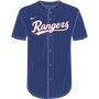 Nike MLB Adult/Youth Dri-Fit Full Button Jersey N140 / NY40 TEXAS RANGERS