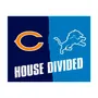 Fan Mats Nfl Bears / Lions House Divided Rug