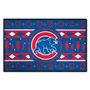 Fan Mats Chicago Cubs Holiday Sweater Starter Accent Rug - 19In. X 30In.