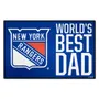 Fan Mats New York Rangers Starter Accent Rug - 19In. X 30In. World's Best Dad Starter Mat