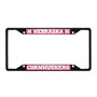 Fan Mats Nebraska Cornhuskers Metal License Plate Frame Black Finish