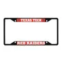Fan Mats Texas Tech Red Raiders Metal License Plate Frame Black Finish