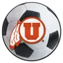 Fan Mats Utah Utes Soccer Ball Rug - 27In. Diameter