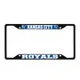 Fan Mats Kansas City Royals Metal License Plate Frame Black Finish