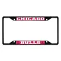 Fan Mats Chicago Bulls Metal License Plate Frame Black Finish