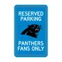 Fan Mats Carolina Panthers Team Color Reserved Parking Sign Decor 18In. X 11.5In. Lightweight