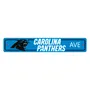 Fan Mats Carolina Panthers Team Color Street Sign Decor 4In. X 24In. Lightweight