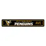 Fan Mats Pittsburgh Penguins Team Color Street Sign Decor 4In. X 24In. Lightweight