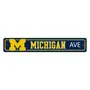 Fan Mats Michigan Wolverines Team Color Street Sign Decor 4In. X 24In. Lightweight