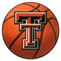 Fan Mats Texas Tech Red Raiders Basketball Rug - 27In. Diameter