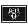 Fan Mats Brooklyn Nets 5Ft. X 8 Ft. Plush Area Rug