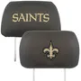 Fan Mats New Orleans Saints Embroidered Head Rest Cover Set - 2 Pieces