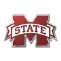 Fan Mats Mississippi State Bulldogs Heavy Duty Aluminum Embossed Color Emblem